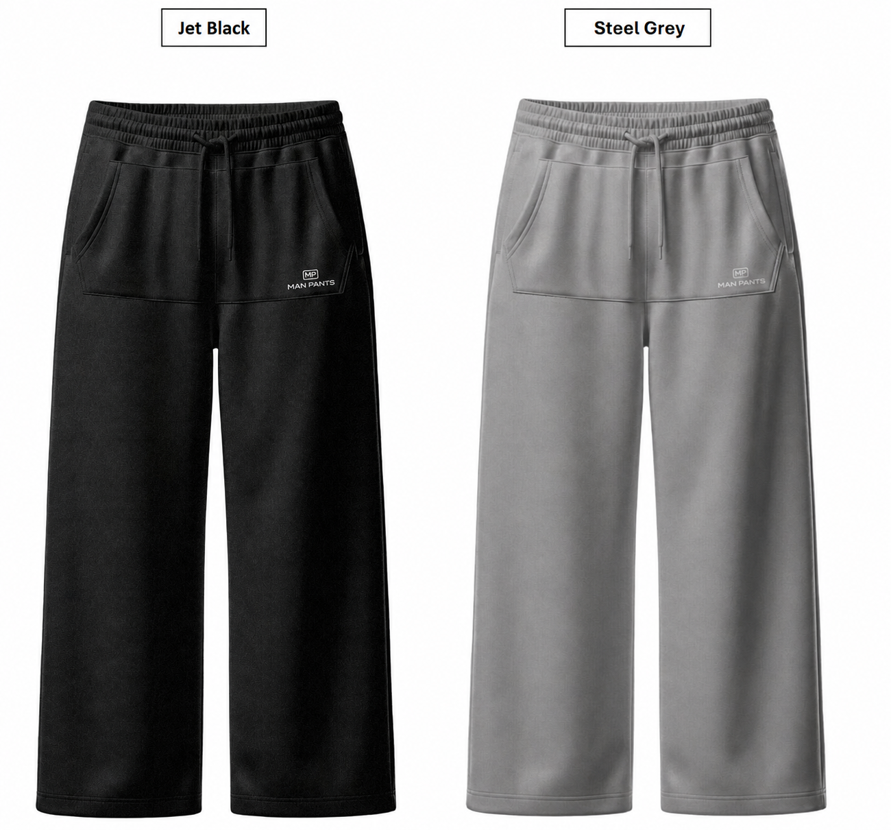 MANPANTS USA Jet Black and Steel Grey pants product color preview